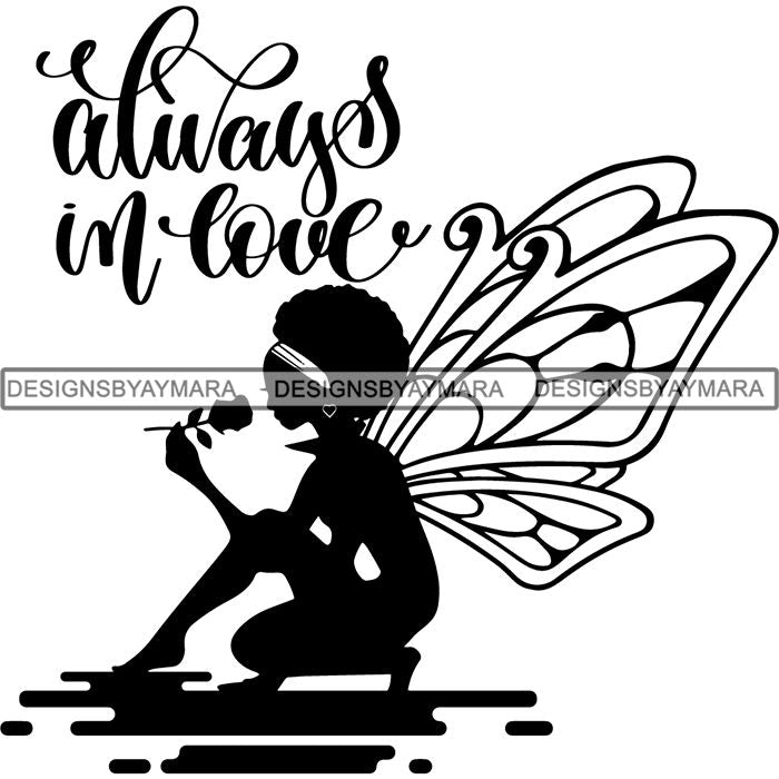 Afro Fairy Fantasy Magic SVG Cut Files For Silhouette and Cricut ...