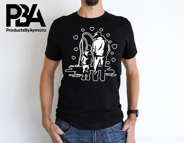 Dad Fishing With Son Happy Father's Day Celebration Dad True Love Dad's Day Man Male Parental Daddy's Special Day Paternal Recognition Parenting Appreciation SVG JPG PNG Cricut Sublimation Print Cutting Designs