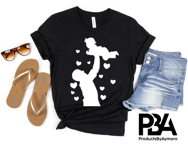 Happy Father's Day Celebration Dad Carrying Baby Dad's Day Man Male Parental Daddy's Special Day Paternal Recognition Parenting Appreciation SVG JPG PNG Cricut Sublimation Print Cutting Designs