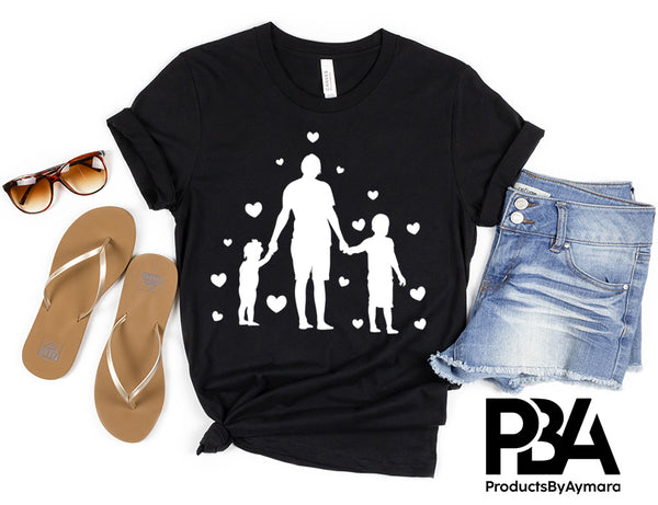 Happy Father's Day Celebration Dad Daughter And Son Love Dad's Day Man Male Parental Daddy's Special Day Paternal Recognition Parenting Appreciation SVG JPG PNG Cricut Sublimation Print Cutting Designs