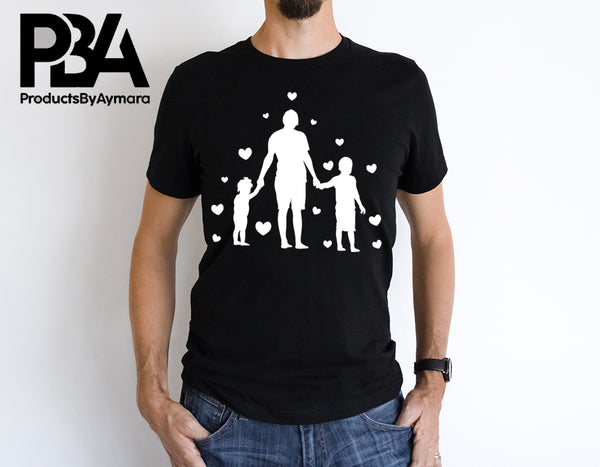 Happy Father's Day Celebration Dad Daughter And Son Love Dad's Day Man Male Parental Daddy's Special Day Paternal Recognition Parenting Appreciation SVG JPG PNG Cricut Sublimation Print Cutting Designs