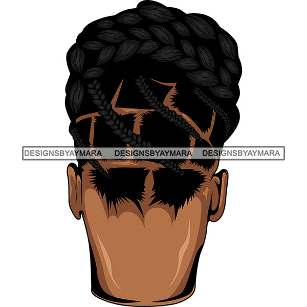 Bundle 9 Black Melanin Woman Cornrows Braids Box Crochet French Rope braid Dutch Fishtail Infinity braid Hairstyle Hair Salon Logo Design Element SVG PNG JPG Cutting Vector Files