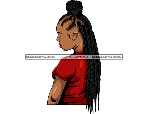 Melanin Woman Head Braids Hairstyle African American Latina Woman Salon Logo Goddess Fulani Knotless Cornrows Braided Updo Twists Box Faux Locs Crochet Braids Design Element SVG JPG PNG Vector Clipart Cricut Silhouette Cut Cutting