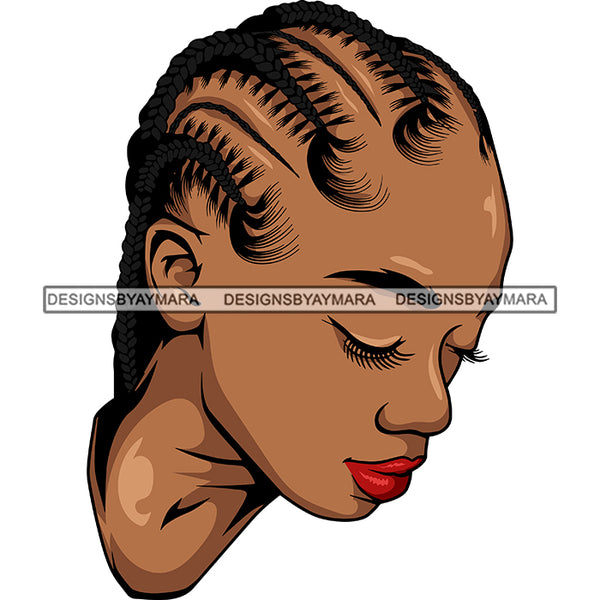 Bundle 9 Black African Melanin Woman Cornrows Braids Box Crochet French Rope braid Dutch Fishtail Infinity braid Hairstyle Hair Salon Logo Design Element SVG PNG JPG Cutting Vector Files