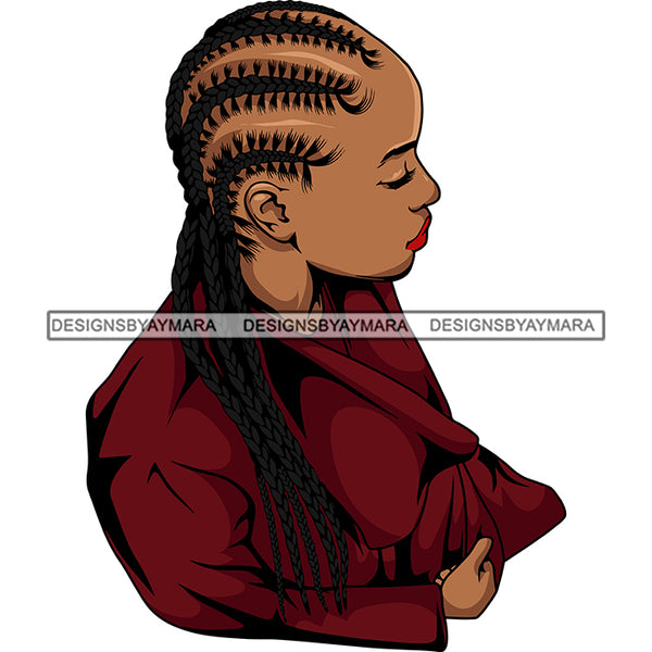 Bundle 9 Black African Melanin Woman Cornrows Braids Box Crochet French Rope braid Dutch Fishtail Infinity braid Hairstyle Hair Salon Logo Design Element SVG PNG JPG Cutting Vector Files