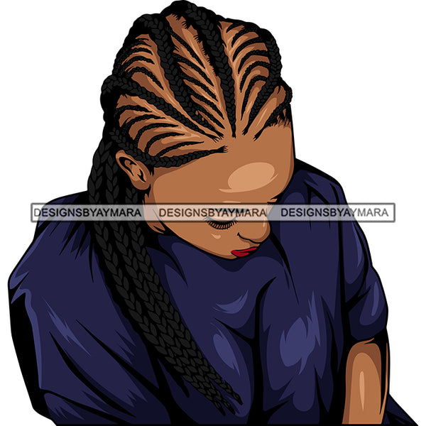 Bundle 9 Black African Melanin Woman Cornrows Braids Box Crochet French Rope braid Dutch Fishtail Infinity braid Hairstyle Hair Salon Logo Design Element SVG PNG JPG Cutting Vector Files