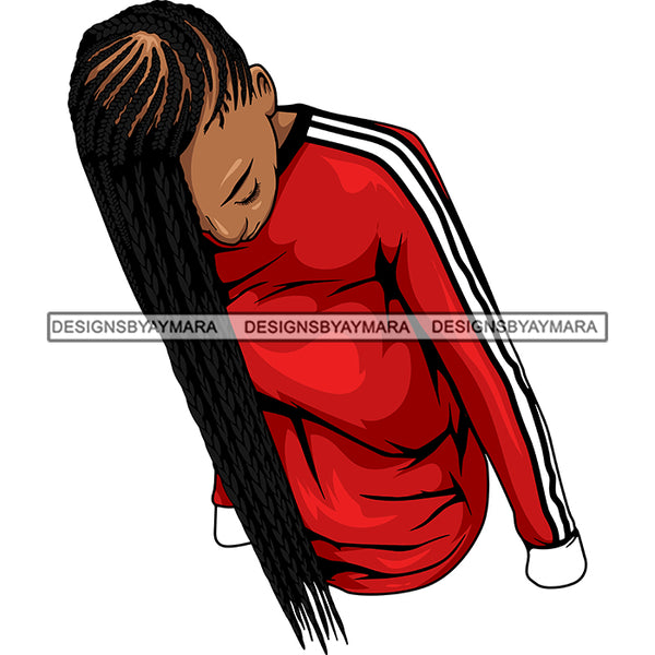 Bundle 9 Black African Melanin Woman Cornrows Braids Box Crochet French Rope braid Dutch Fishtail Infinity braid Hairstyle Hair Salon Logo Design Element SVG PNG JPG Cutting Vector Files