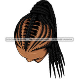 Bundle 9 Black African Melanin Woman Cornrows Braids Box Crochet French Rope braid Dutch Fishtail Infinity braid Hairstyle Hair Salon Logo Design Element SVG PNG JPG Cutting Vector Files