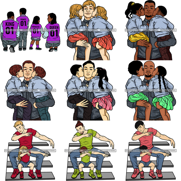 Big Father's Day Bundle 140 Designs For Commercial Use Dad Daddy Special Day Bundle SVG JPG PNG Vector Clipart Cricut Cutting Files