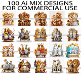 Bundle 227 Ai Digital Artwork For Commercial Use Mix Designs JPG High Quality Images Midjourney Prompt Ai Generated Art Prompt Digital Download