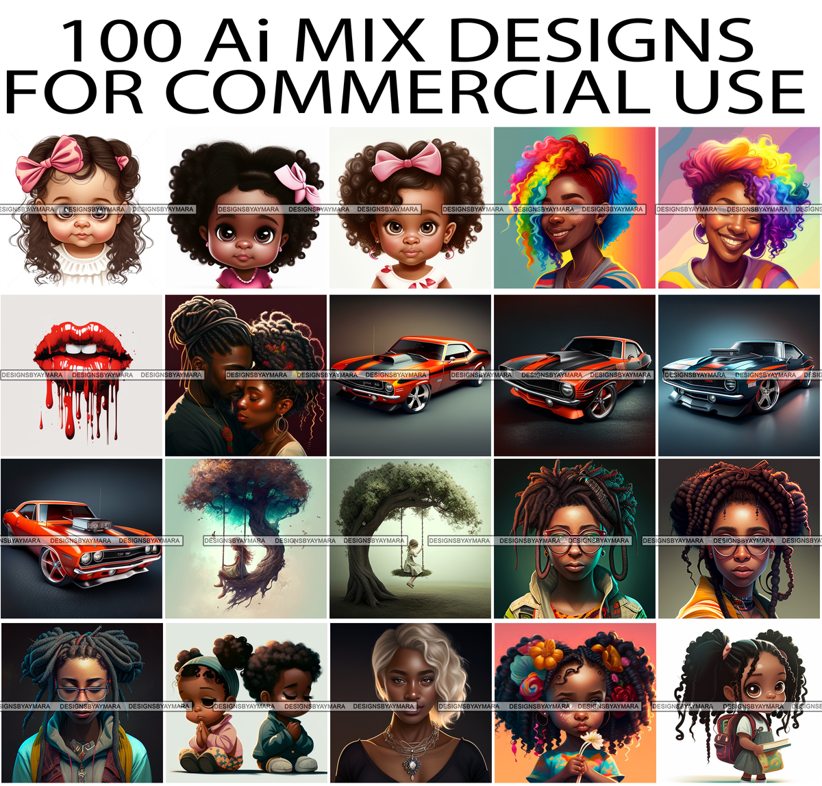 Bundle 100 Ai Digital Artwork For Commercial Use Mix Designs JPG High ...
