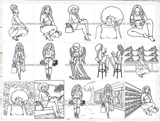 18 Coloring Book Images Fashion Woman New Trending Outfit Adult Coloring Book Vector Files SVG PNG JPG Designs For Coloring Book Cut Cutting Graphic