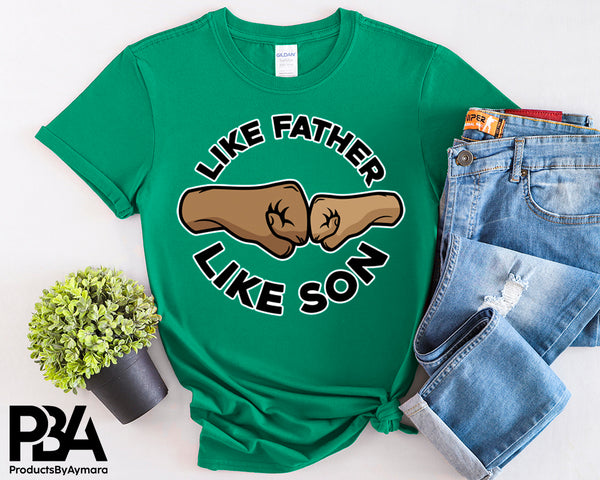 Like Father Like Son Fist Happy Father's Day Celebration Dad True Love Dad's Day Man Male Parental Daddy's Special Day Paternal Recognition Parenting Appreciation SVG JPG PNG Cricut Sublimation Print Cutting Designs