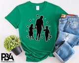 Happy Father's Day Celebration Dad Holding Hands With daughter And Son Dad's Day Man Male Parental Daddy's Special Day Paternal Recognition Parenting Appreciation SVG JPG PNG Cricut Sublimation Print Cutting Designs