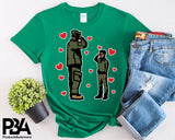 Military Dad Salute Son Happy Father's Day Celebration Dad Love Dad's Day Man Male Parental Daddy's Special Day Paternal Recognition Parenting Appreciation SVG JPG PNG Cricut Sublimation Print Cutting Designs