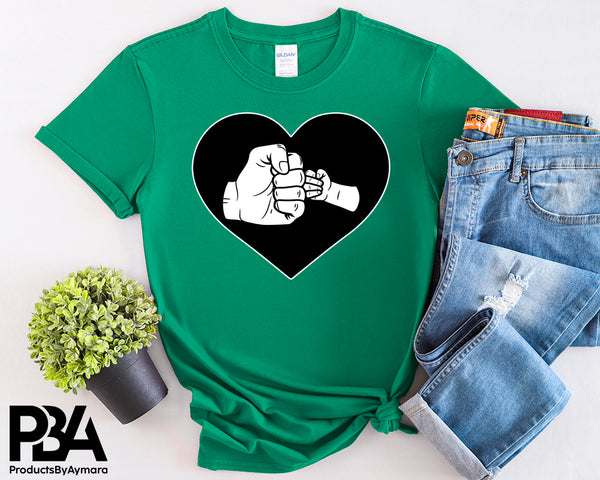 Dad and Baby Fist Happy Father's Day Celebration Dad Love Dad's Day Man Male Parental Daddy's Special Day Paternal Recognition Parenting Appreciation SVG JPG PNG Cricut Sublimation Print Cutting Designs