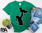 Happy Father's Day Celebration Dad Carrying Baby Dad's Day Man Male Parental Daddy's Special Day Paternal Recognition Parenting Appreciation SVG JPG PNG Cricut Sublimation Print Cutting Designs