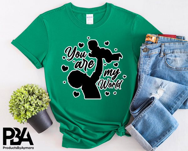 You Are My World Happy Father's Day Celebration Dad True Love Dad's Day Man Male Parental Daddy's Special Day Paternal Recognition Parenting Appreciation SVG JPG PNG Cricut Sublimation Print Cutting Designs