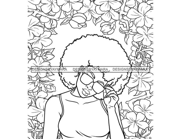 18 Coloring Book Images Fashion Woman New Trending Outfit Adult Coloring Book Vector Files SVG PNG JPG Designs For Coloring Book Cut Cutting Graphic