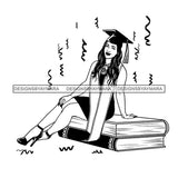 Graduation Bundle 50 Designs Graduate Ceremony Grad School Diploma Gown College Success Celebration PNG JPG Cutting Designs