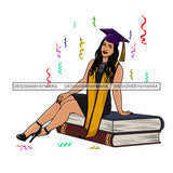 Graduation Bundle 50 Designs Graduate Ceremony Grad School Diploma Gown College Success Celebration PNG JPG Cutting Designs