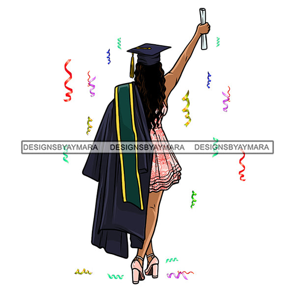 Graduation Bundle 50 Designs Graduate Ceremony Grad School Diploma Gown College Success Celebration PNG JPG Cutting Designs