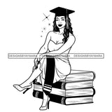Graduation Bundle 50 Designs Graduate Ceremony Grad School Diploma Gown College Success Celebration PNG JPG Cutting Designs