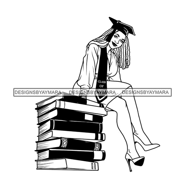 Graduation Bundle 50 Designs Graduate Ceremony Grad School Diploma Gown College Success Celebration PNG JPG Cutting Designs
