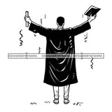 Graduation Bundle 50 Designs Graduate Ceremony Grad School Diploma Gown College Success Celebration PNG JPG Cutting Designs