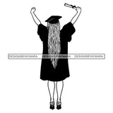 Graduation Bundle 50 Designs Graduate Ceremony Grad School Diploma Gown College Success Celebration PNG JPG Cutting Designs