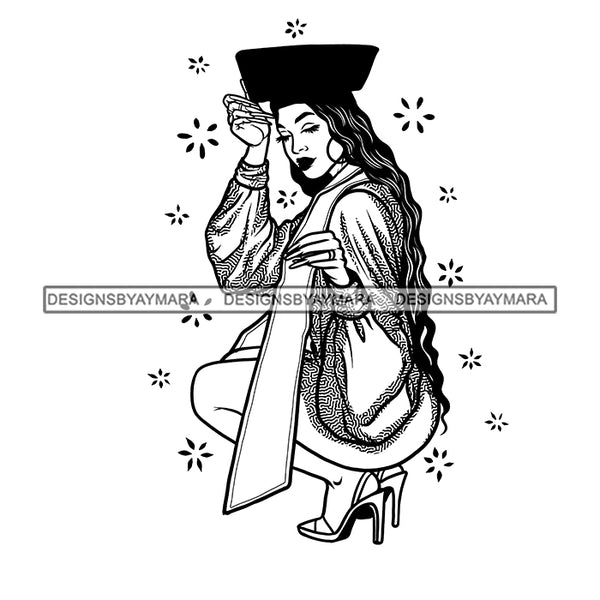 Graduation Bundle 50 Designs Graduate Ceremony Grad School Diploma Gown College Success Celebration PNG JPG Cutting Designs