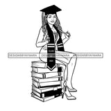 Graduation Bundle 50 Designs Graduate Ceremony Grad School Diploma Gown College Success Celebration PNG JPG Cutting Designs
