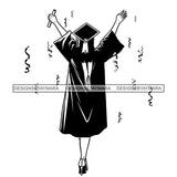 Graduation Bundle 50 Designs Graduate Ceremony Grad School Diploma Gown College Success Celebration PNG JPG Cutting Designs