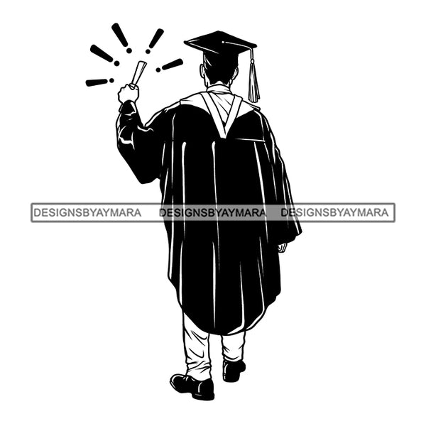 Graduation Bundle 50 Designs Graduate Ceremony Grad School Diploma Gown College Success Celebration PNG JPG Cutting Designs