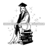 Graduation Bundle 50 Designs Graduate Ceremony Grad School Diploma Gown College Success Celebration PNG JPG Cutting Designs