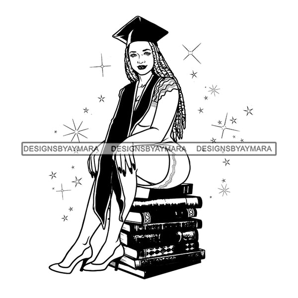 Graduation Bundle 50 Designs Graduate Ceremony Grad School Diploma Gown College Success Celebration PNG JPG Cutting Designs