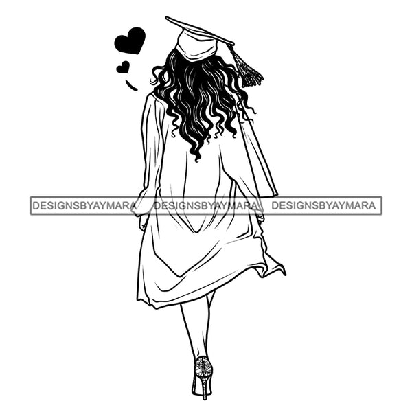 Graduation Bundle 50 Designs Graduate Ceremony Grad School Diploma Gown College Success Celebration PNG JPG Cutting Designs