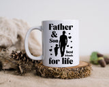 Father And Son Best Friends For Life Happy Father's Day Celebration Dad Love Dad's Day Man Male Parental Daddy's Special Day Paternal Recognition Parenting Appreciation SVG JPG PNG Cricut Sublimation Print Cutting Designs