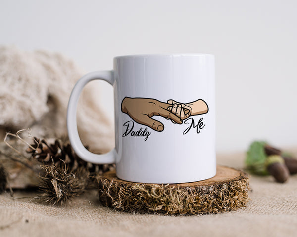 Daddy and Me Man Hand Holding Baby Hand Happy Father's Day Celebration Dad's Day Man Male Parental Daddy's Special Day Paternal Recognition Parenting Appreciation SVG JPG PNG Cricut Sublimation Print Cutting Designs