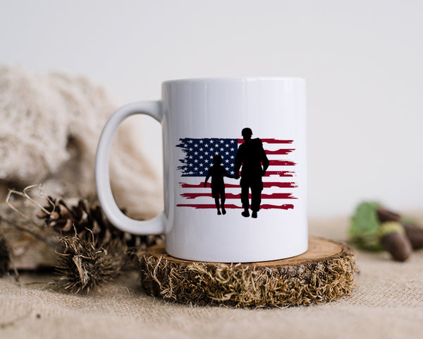 Military dad American Flag Son Happy Father's Day Celebration Dad Love Dad's Day Man Male Parental Daddy's Special Day Paternal Recognition Parenting Appreciation SVG JPG PNG Cricut Sublimation Print Cutting Designs