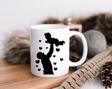 Happy Father's Day Celebration Dad Carrying Baby Dad's Day Man Male Parental Daddy's Special Day Paternal Recognition Parenting Appreciation SVG JPG PNG Cricut Sublimation Print Cutting Designs