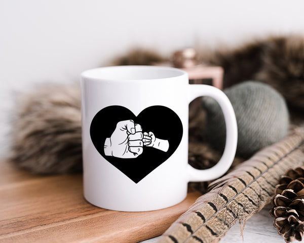 Dad and Baby Fist Happy Father's Day Celebration Dad Love Dad's Day Man Male Parental Daddy's Special Day Paternal Recognition Parenting Appreciation SVG JPG PNG Cricut Sublimation Print Cutting Designs