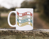 Dad Hero Coach Legend Happy Father's Day Celebration Love Dad's Day Man Male Parental Daddy's Special Day Paternal Recognition Parenting Appreciation SVG JPG PNG Cricut Sublimation Print Cutting Designs