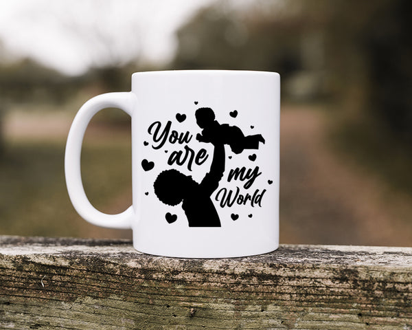 You Are My World Happy Father's Day Celebration Dad True Love Dad's Day Man Male Parental Daddy's Special Day Paternal Recognition Parenting Appreciation SVG JPG PNG Cricut Sublimation Print Cutting Designs