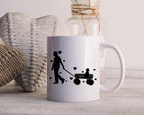 Happy Father's Day Celebration Dad Pulling Baby Son Forklift truck Dad's Day Man Male Parental Daddy's Special Day Paternal Recognition Parenting Appreciation SVG JPG PNG Cricut Sublimation Print Cutting Designs