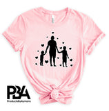 Happy Father's Day Celebration Dad Daughter And Son Love Dad's Day Man Male Parental Daddy's Special Day Paternal Recognition Parenting Appreciation SVG JPG PNG Cricut Sublimation Print Cutting Designs