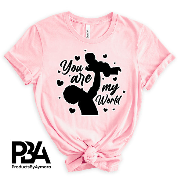 You Are My World Happy Father's Day Celebration Dad True Love Dad's Day Man Male Parental Daddy's Special Day Paternal Recognition Parenting Appreciation SVG JPG PNG Cricut Sublimation Print Cutting Designs