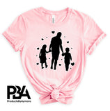 Happy Father's Day Celebration Dad Holding Hands With daughter And Son Dad's Day Man Male Parental Daddy's Special Day Paternal Recognition Parenting Appreciation SVG JPG PNG Cricut Sublimation Print Cutting Designs