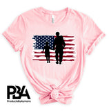 Military dad American Flag Son Happy Father's Day Celebration Dad Love Dad's Day Man Male Parental Daddy's Special Day Paternal Recognition Parenting Appreciation SVG JPG PNG Cricut Sublimation Print Cutting Designs