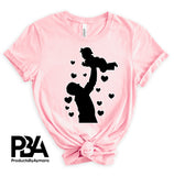 Happy Father's Day Celebration Dad Carrying Baby Dad's Day Man Male Parental Daddy's Special Day Paternal Recognition Parenting Appreciation SVG JPG PNG Cricut Sublimation Print Cutting Designs